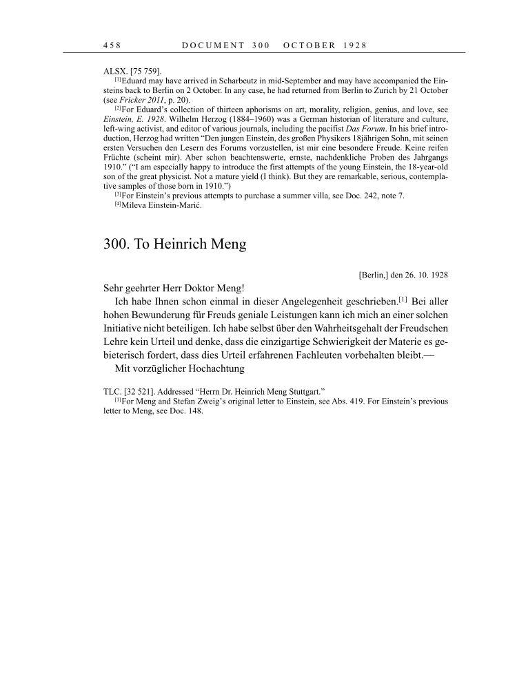 Volume 16: The Berlin Years: Writings & Correspondence, June 1927-May 1929 page 458