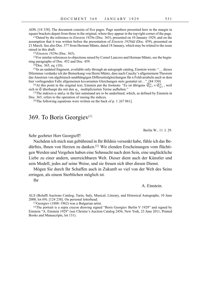 Volume 16: The Berlin Years: Writings & Correspondence, June 1927-May 1929 page 551