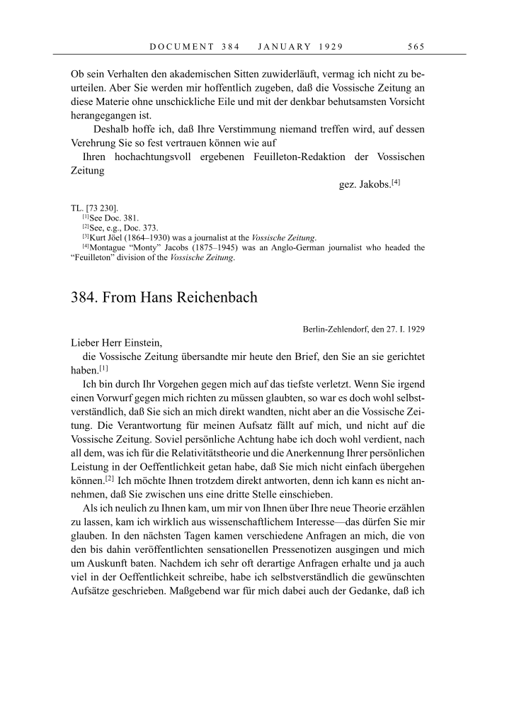 Volume 16: The Berlin Years: Writings & Correspondence, June 1927-May 1929 page 565