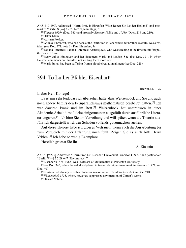 Volume 16: The Berlin Years: Writings & Correspondence, June 1927-May 1929 page 580