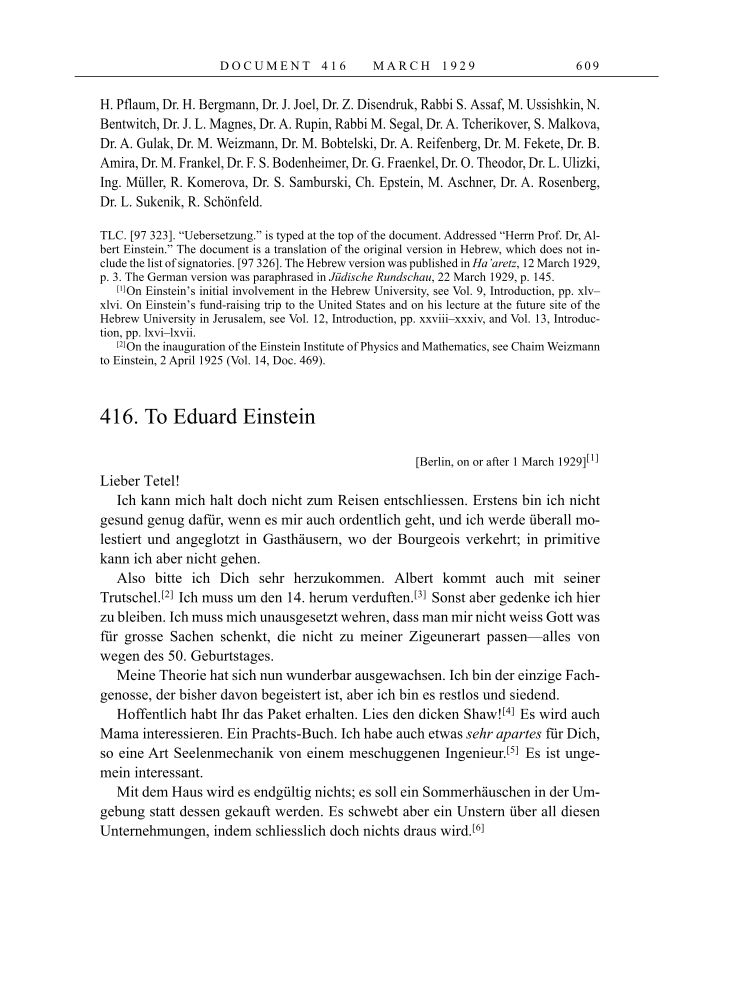 Volume 16: The Berlin Years: Writings & Correspondence, June 1927-May 1929 page 609