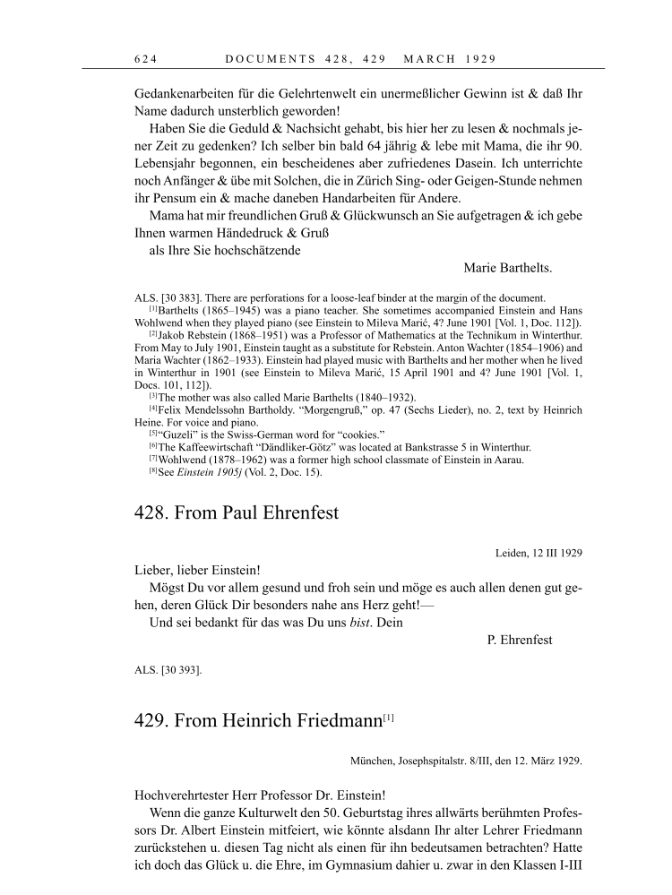 Volume 16: The Berlin Years: Writings & Correspondence, June 1927-May 1929 page 624