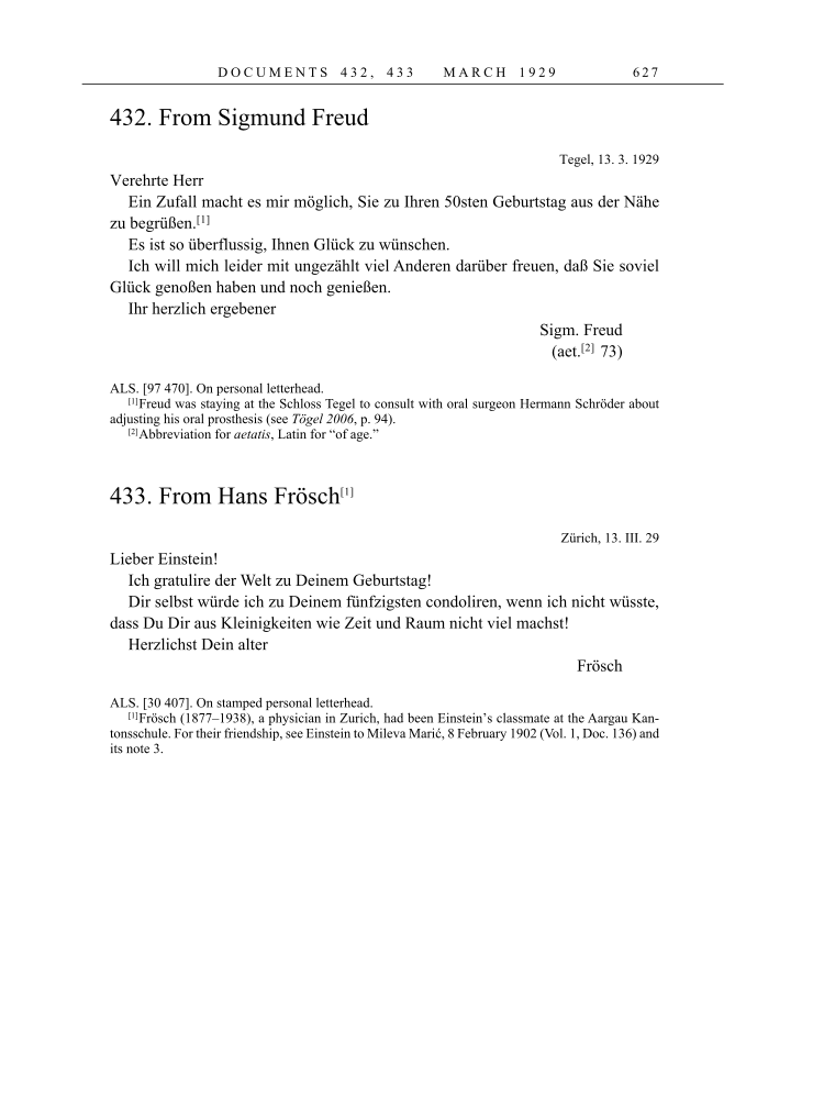Volume 16: The Berlin Years: Writings & Correspondence, June 1927-May 1929 page 627