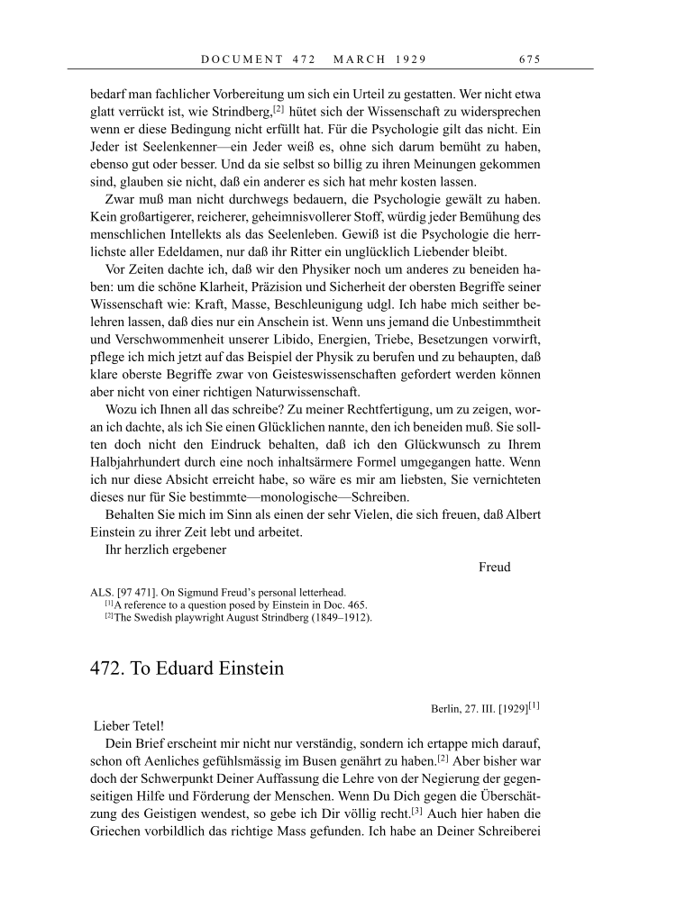 Volume 16: The Berlin Years: Writings & Correspondence, June 1927-May 1929 page 675