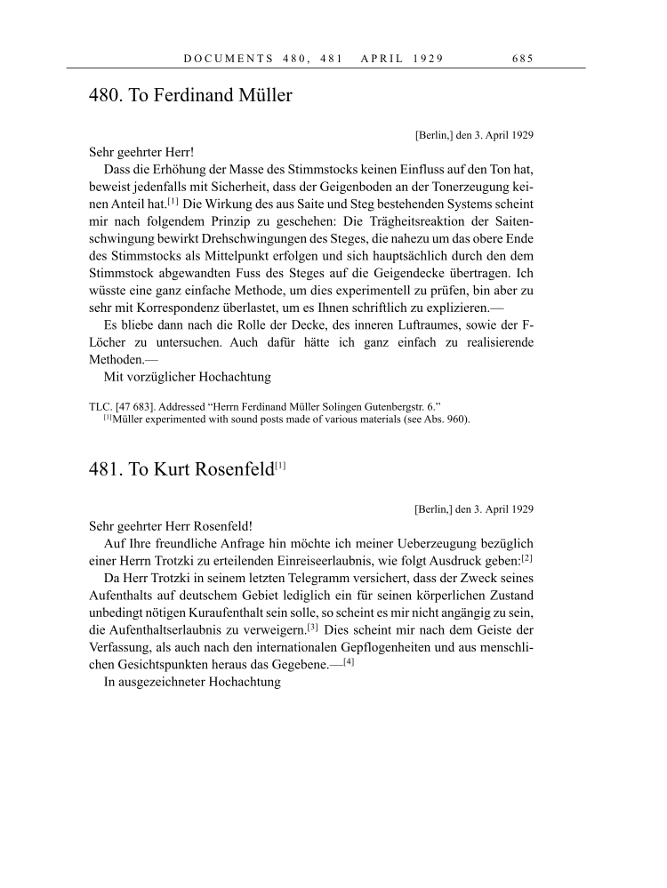 Volume 16: The Berlin Years: Writings & Correspondence, June 1927-May 1929 page 685