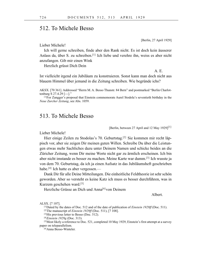 Volume 16: The Berlin Years: Writings & Correspondence, June 1927-May 1929 page 726