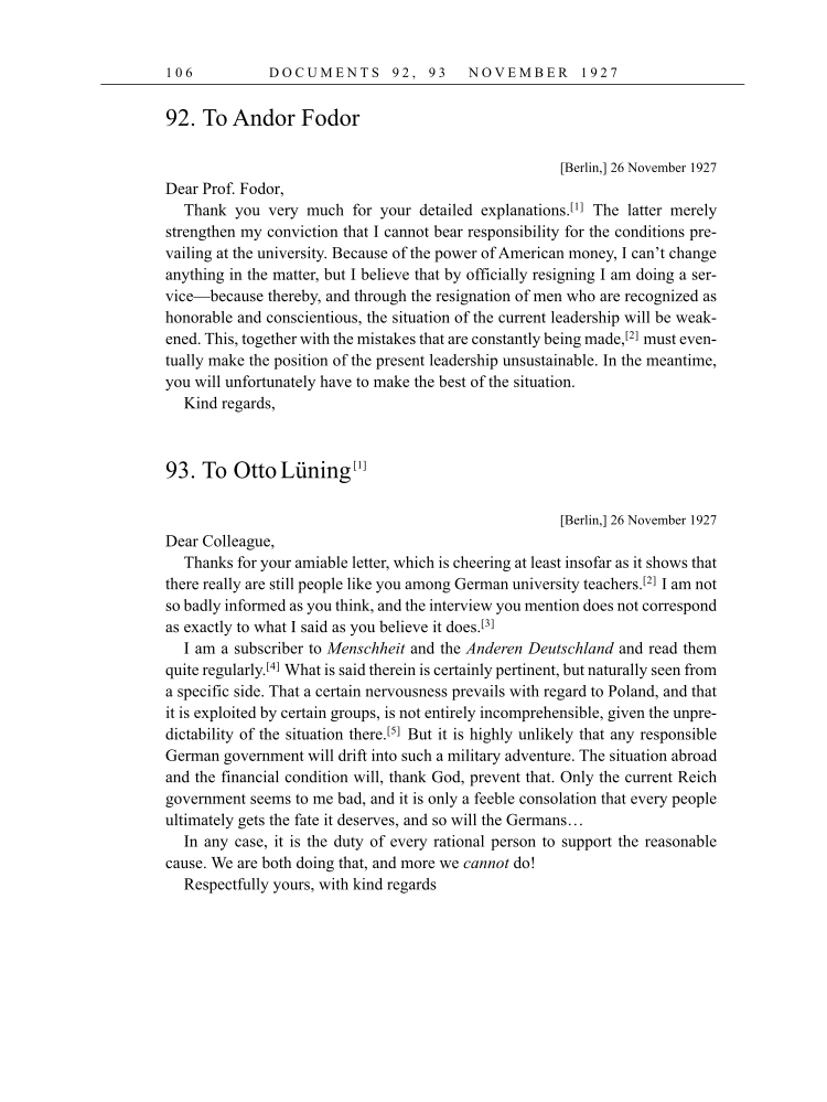 Volume 16: The Berlin Years: Writings & Correspondence, June 1927-May 1929 (English Translation Supplement) page 106