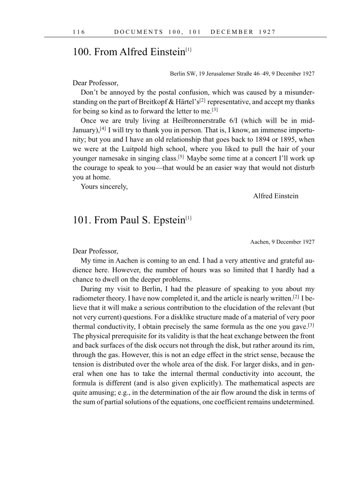 Volume 16: The Berlin Years: Writings & Correspondence, June 1927-May 1929 (English Translation Supplement) page 116