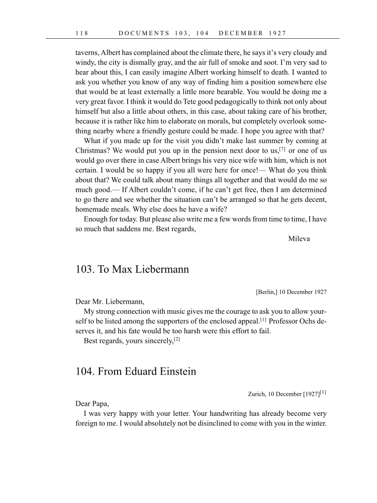 Volume 16: The Berlin Years: Writings & Correspondence, June 1927-May 1929 (English Translation Supplement) page 118