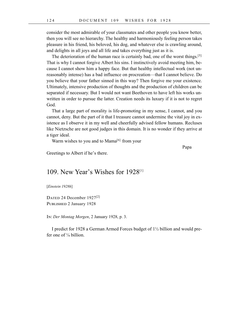 Volume 16: The Berlin Years: Writings & Correspondence, June 1927-May 1929 (English Translation Supplement) page 124