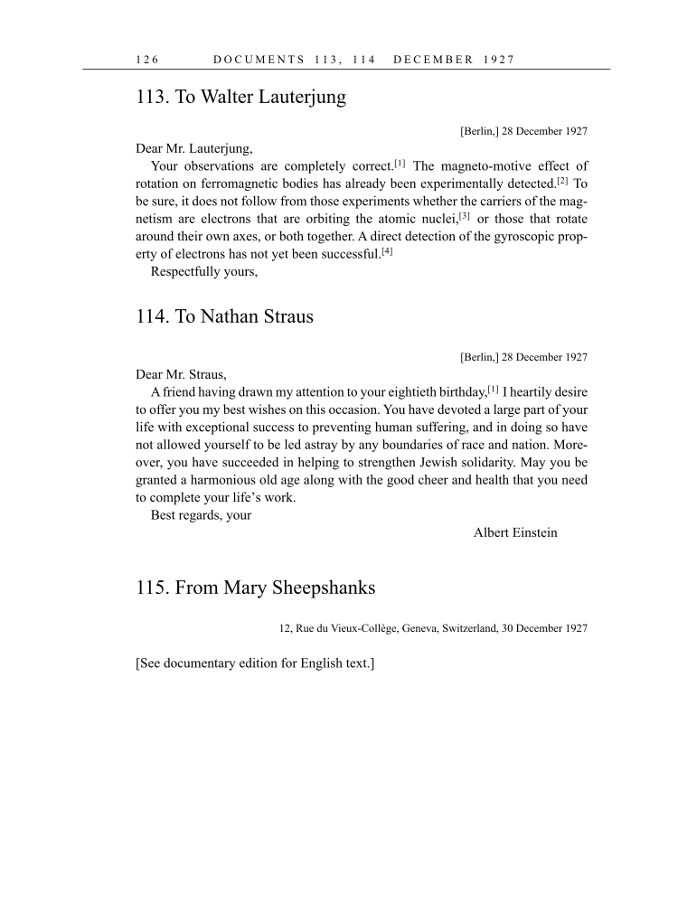 Volume 16: The Berlin Years: Writings & Correspondence, June 1927-May 1929 (English Translation Supplement) page 126