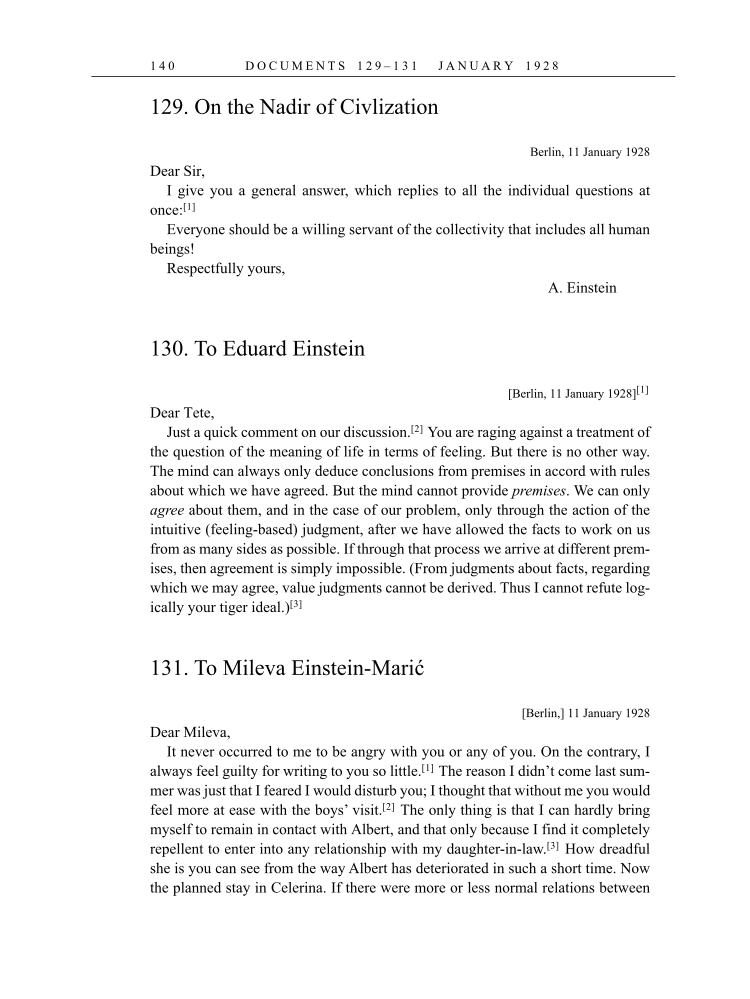 Volume 16: The Berlin Years: Writings & Correspondence, June 1927-May 1929 (English Translation Supplement) page 140