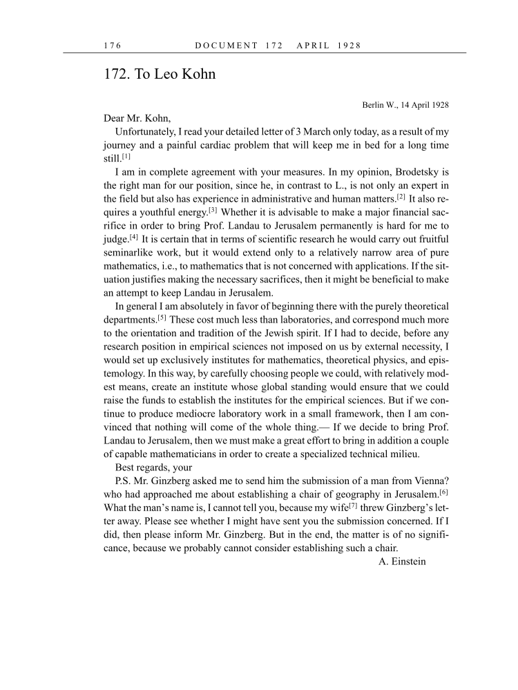 Volume 16: The Berlin Years: Writings & Correspondence, June 1927-May 1929 (English Translation Supplement) page 176