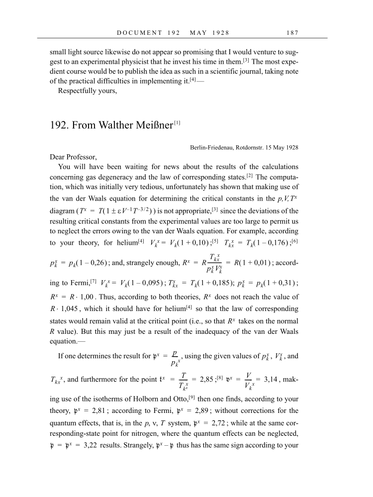 Volume 16: The Berlin Years: Writings & Correspondence, June 1927-May 1929 (English Translation Supplement) page 187