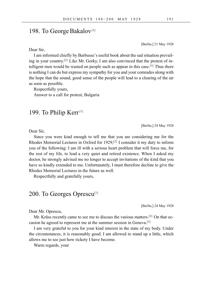 Volume 16: The Berlin Years: Writings & Correspondence, June 1927-May 1929 (English Translation Supplement) page 191