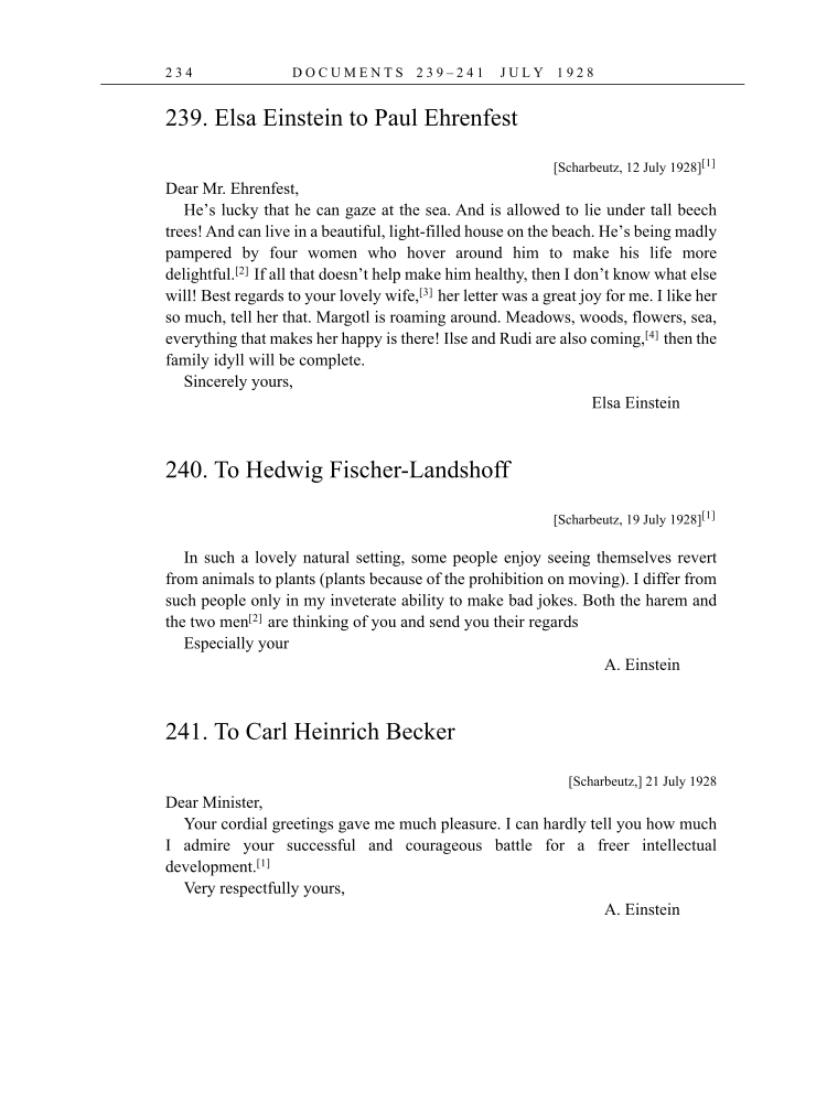 Volume 16: The Berlin Years: Writings & Correspondence, June 1927-May 1929 (English Translation Supplement) page 234