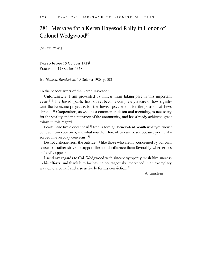 Volume 16: The Berlin Years: Writings & Correspondence, June 1927-May 1929 (English Translation Supplement) page 278