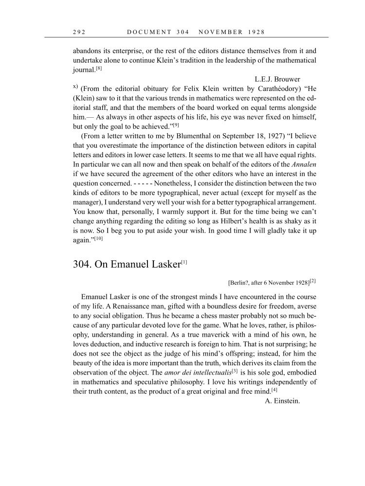 Volume 16: The Berlin Years: Writings & Correspondence, June 1927-May 1929 (English Translation Supplement) page 292