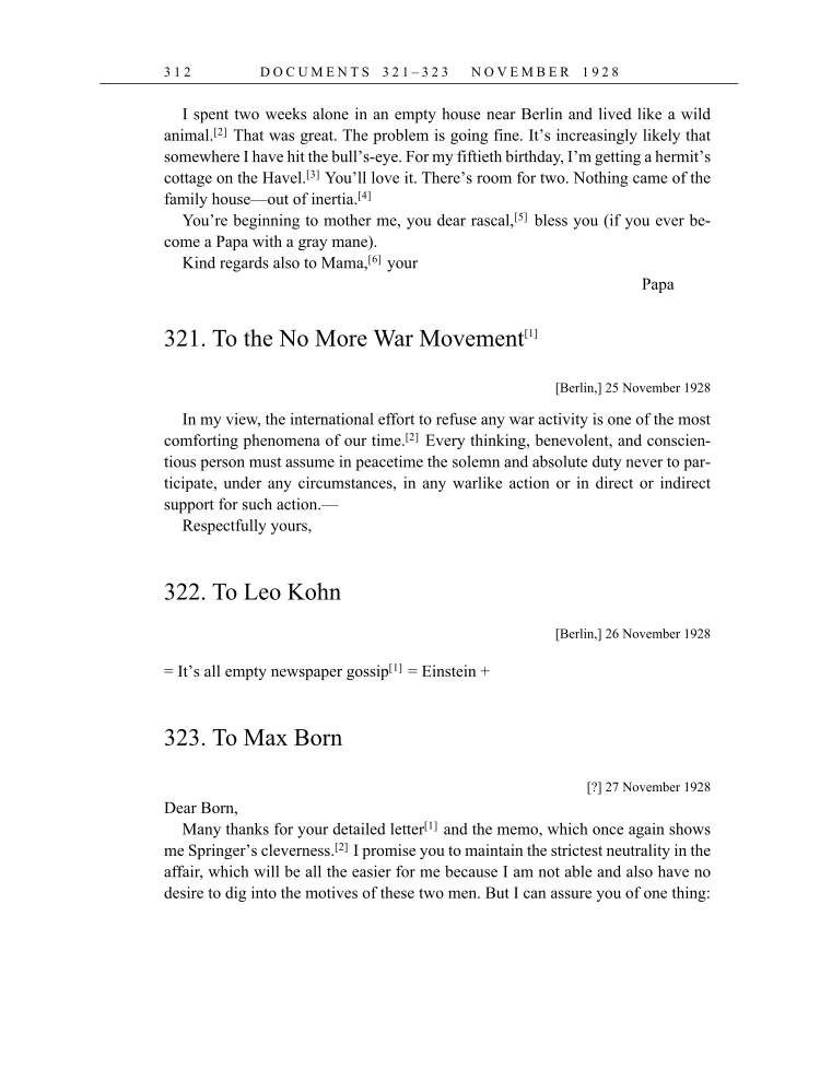 Volume 16: The Berlin Years: Writings & Correspondence, June 1927-May 1929 (English Translation Supplement) page 312