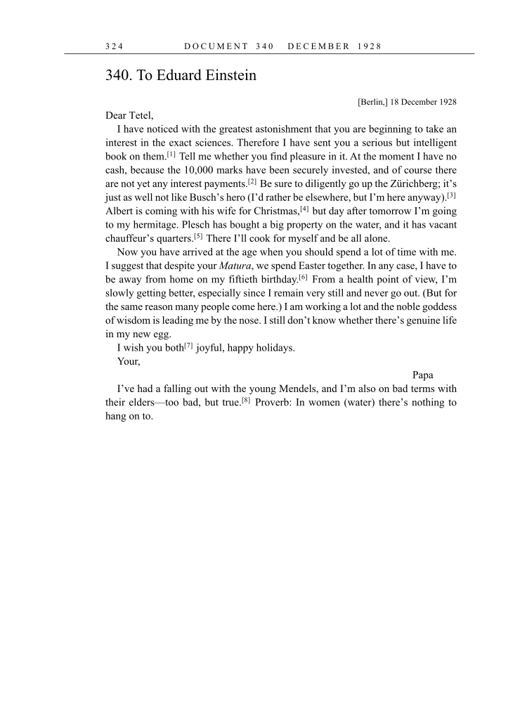 Volume 16: The Berlin Years: Writings & Correspondence, June 1927-May 1929 (English Translation Supplement) page 324