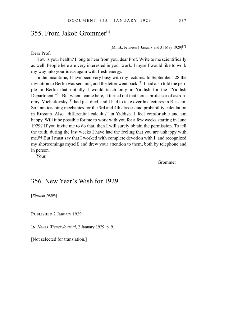 Volume 16: The Berlin Years: Writings & Correspondence, June 1927-May 1929 (English Translation Supplement) page 337