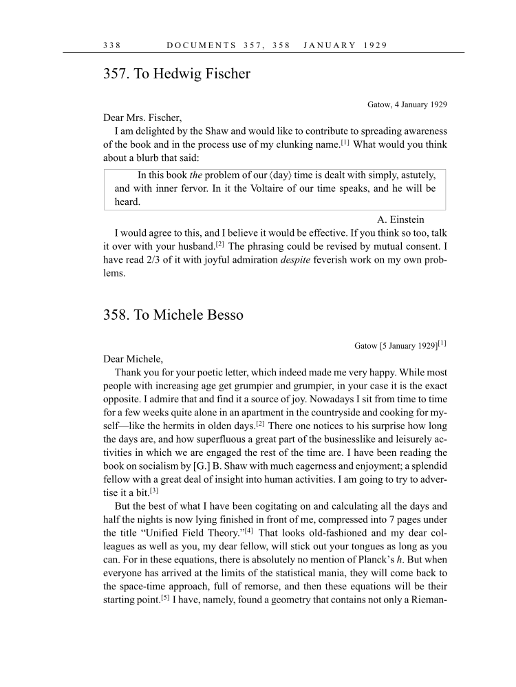 Volume 16: The Berlin Years: Writings & Correspondence, June 1927-May 1929 (English Translation Supplement) page 338