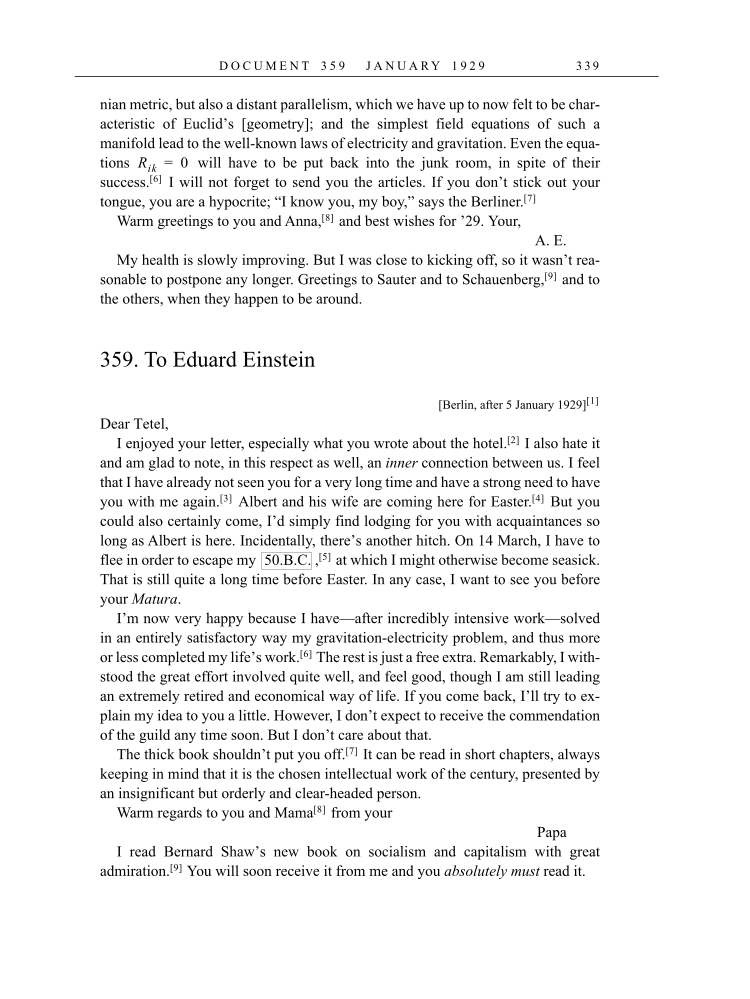 Volume 16: The Berlin Years: Writings & Correspondence, June 1927-May 1929 (English Translation Supplement) page 339