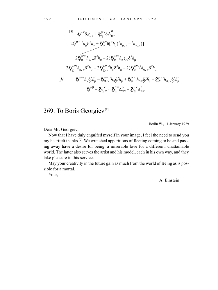 Volume 16: The Berlin Years: Writings & Correspondence, June 1927-May 1929 (English Translation Supplement) page 352