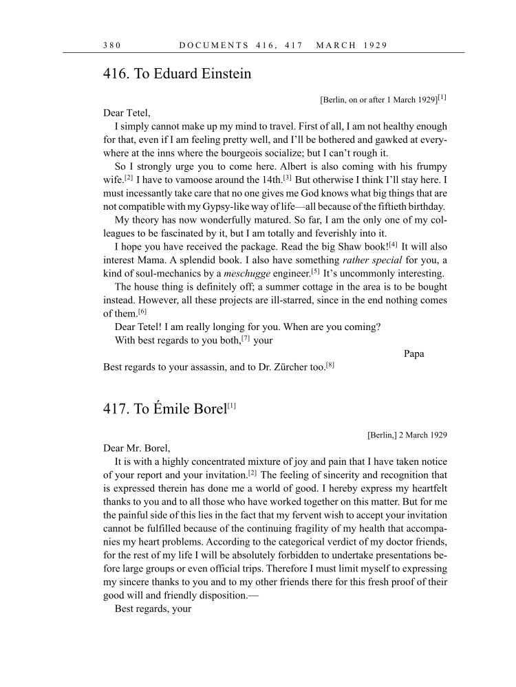 Volume 16: The Berlin Years: Writings & Correspondence, June 1927-May 1929 (English Translation Supplement) page 380