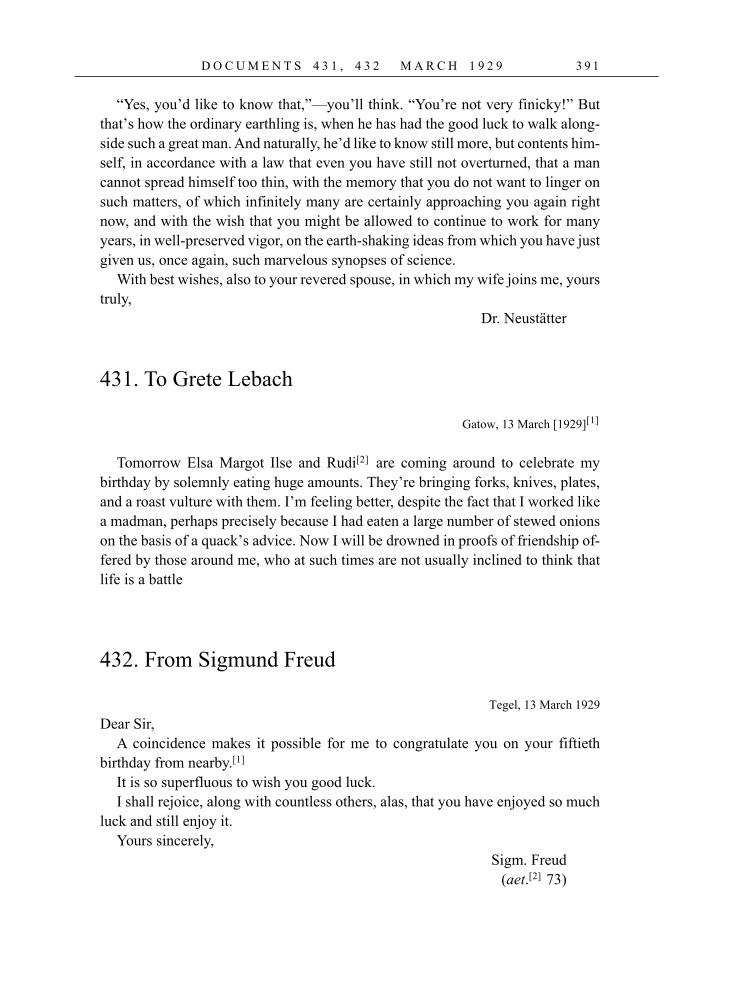 Volume 16: The Berlin Years: Writings & Correspondence, June 1927-May 1929 (English Translation Supplement) page 391