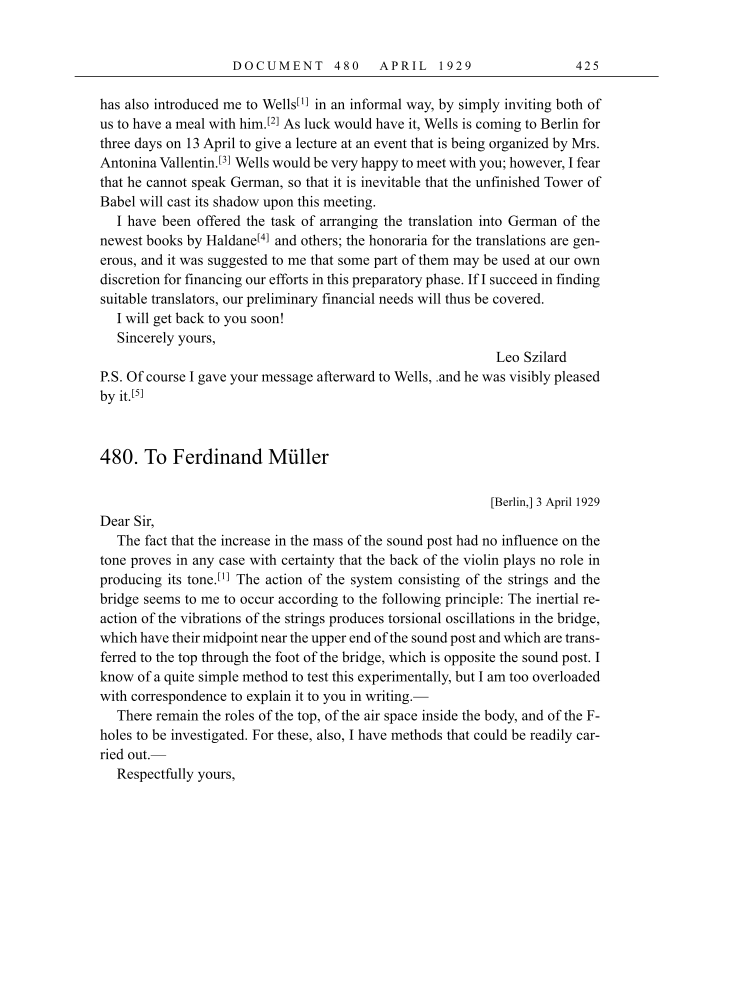 Volume 16: The Berlin Years: Writings & Correspondence, June 1927-May 1929 (English Translation Supplement) page 425