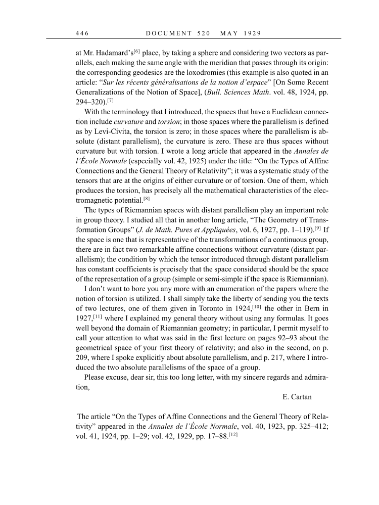 Volume 16: The Berlin Years: Writings & Correspondence, June 1927-May 1929 (English Translation Supplement) page 446