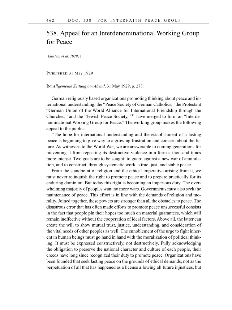 Volume 16: The Berlin Years: Writings & Correspondence, June 1927-May 1929 (English Translation Supplement) page 462