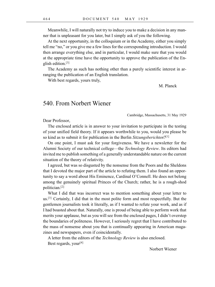 Volume 16: The Berlin Years: Writings & Correspondence, June 1927-May 1929 (English Translation Supplement) page 464