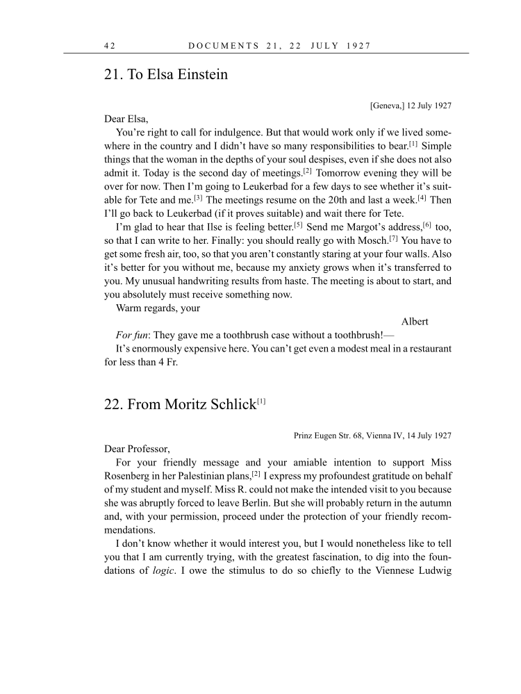 Volume 16: The Berlin Years: Writings & Correspondence, June 1927-May 1929 (English Translation Supplement) page 42