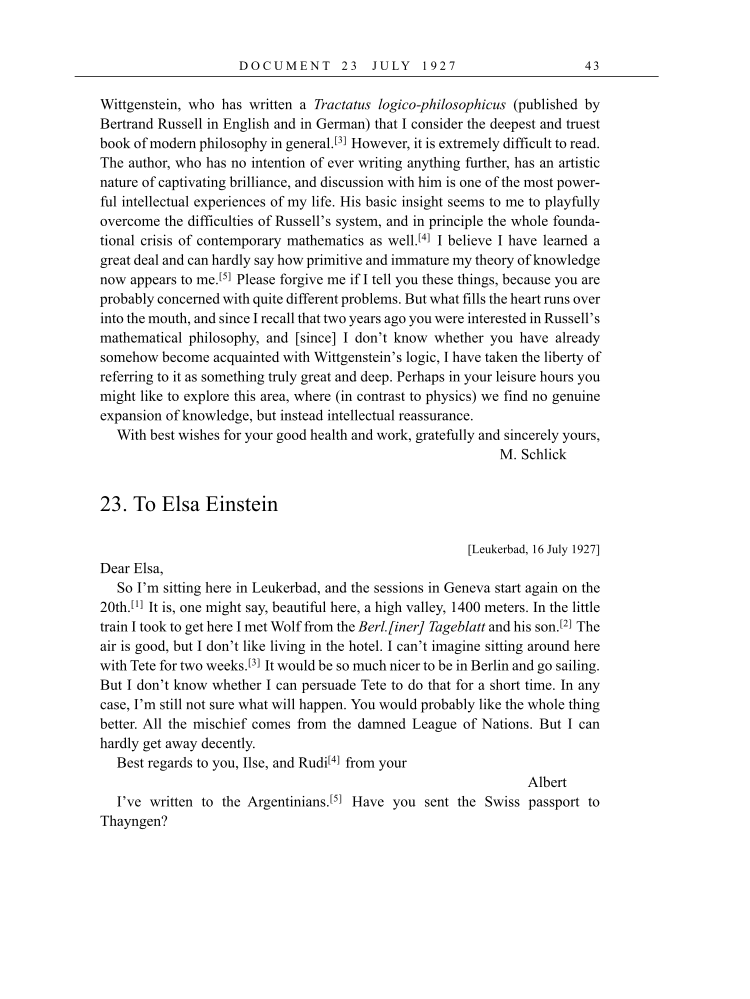 Volume 16: The Berlin Years: Writings & Correspondence, June 1927-May 1929 (English Translation Supplement) page 43