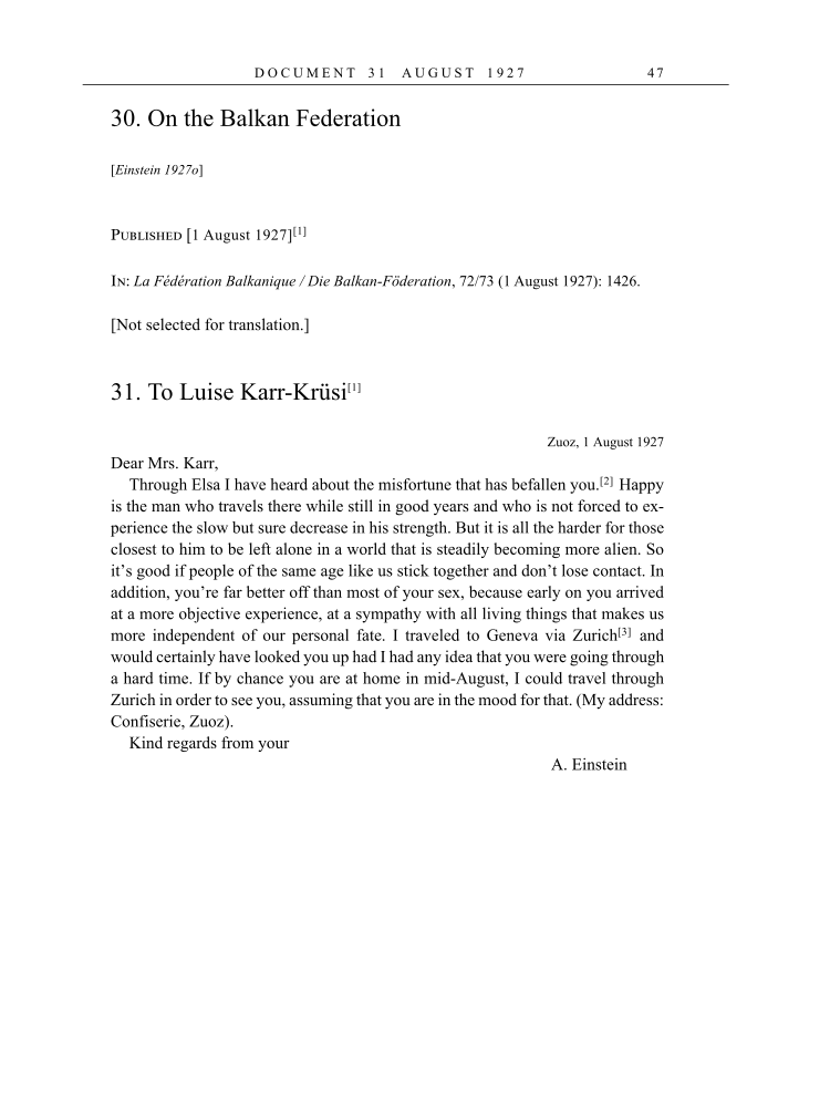 Volume 16: The Berlin Years: Writings & Correspondence, June 1927-May 1929 (English Translation Supplement) page 47