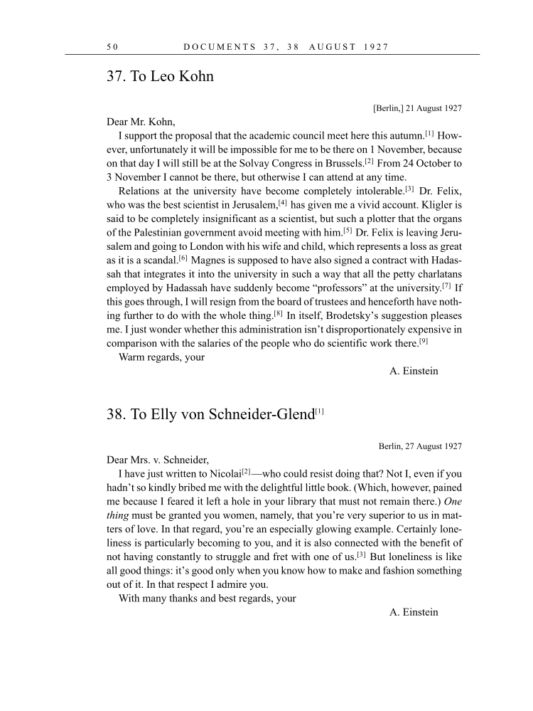 Volume 16: The Berlin Years: Writings & Correspondence, June 1927-May 1929 (English Translation Supplement) page 50