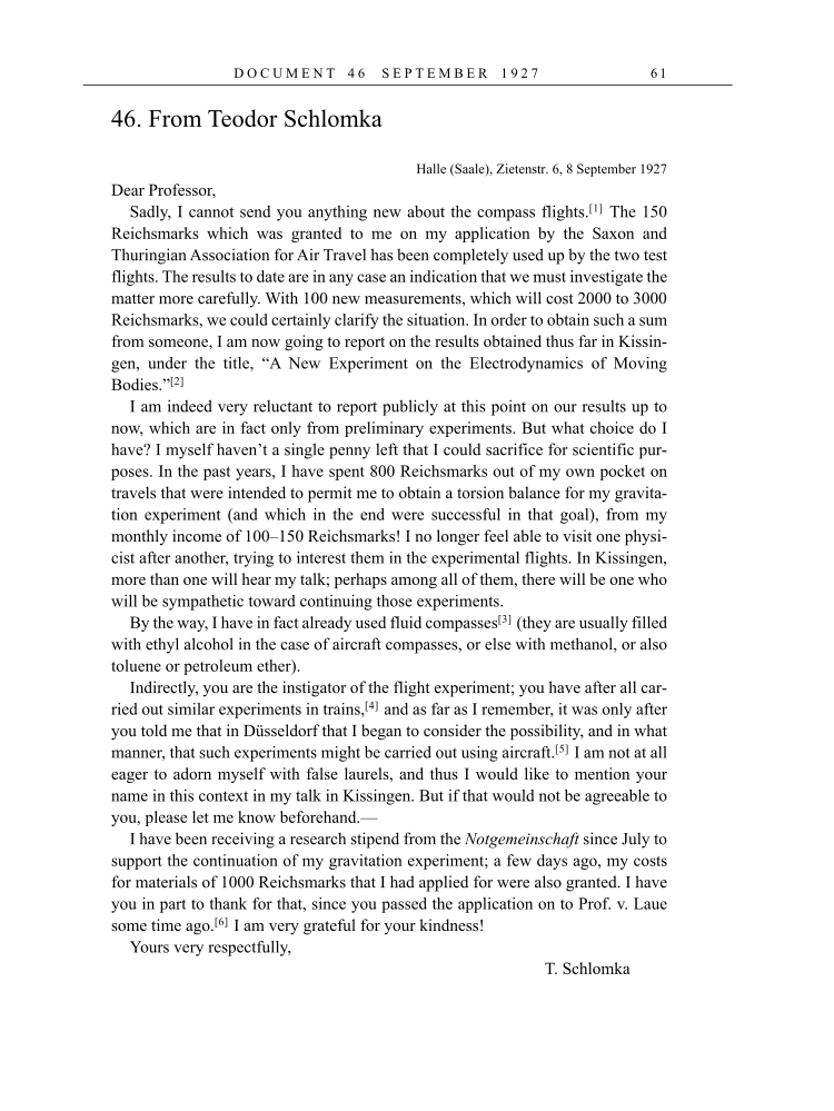 Volume 16: The Berlin Years: Writings & Correspondence, June 1927-May 1929 (English Translation Supplement) page 61